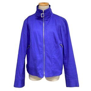 Patrick Christopher Utility Jacket Blue Full Zip Collar Size X Large XL